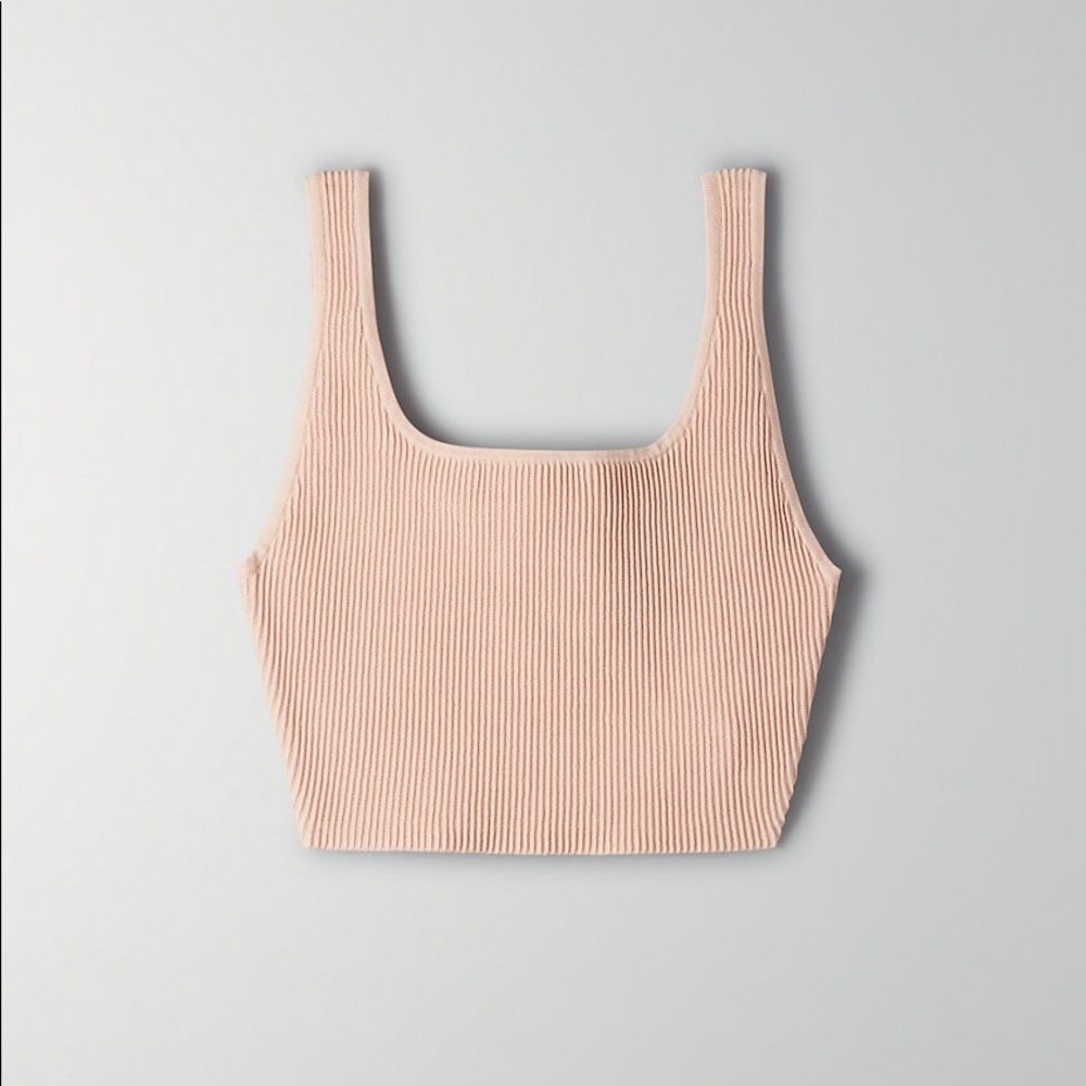 Babaton Aritzia XXS ribbed crop tank top